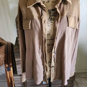 Brown Button-Up Jacket